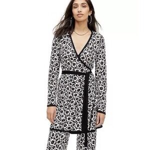 NWT Diane Von Furstenburg x Target Wrap Dress Top Women's XS Poppy DVF Animal